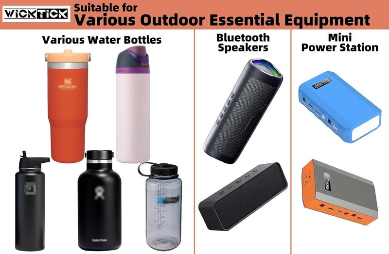 Swicktick Molle Water Bottle Holder Pouch 16 24 32 40 64 oz - Multi-Purpose Tactical Fuel Bottle Bag, Adjustable Size for Outdoor Activities, Adapted to Backpack/Vest/Belt - Image 3